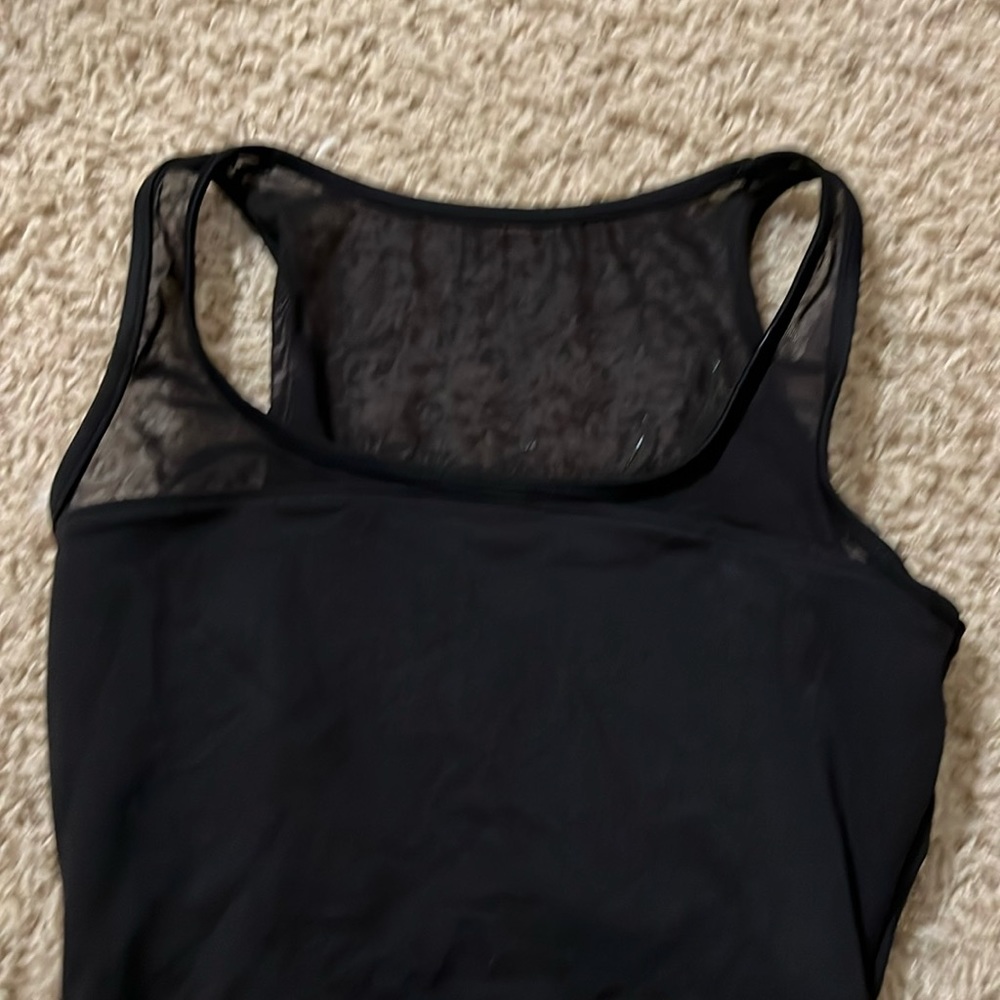 Beautiful sheer back with pattern leotard